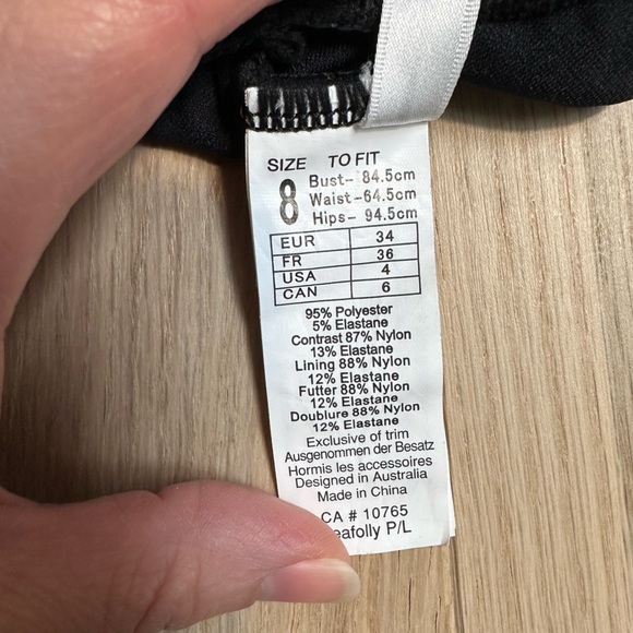 SEAFOLLY Havana crochet one piece black swimsuit - Picture 9 of 10